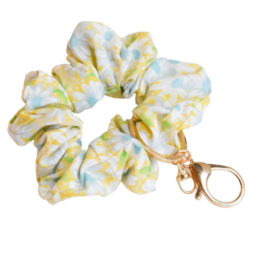 Daisies Scrunchie Key Chain