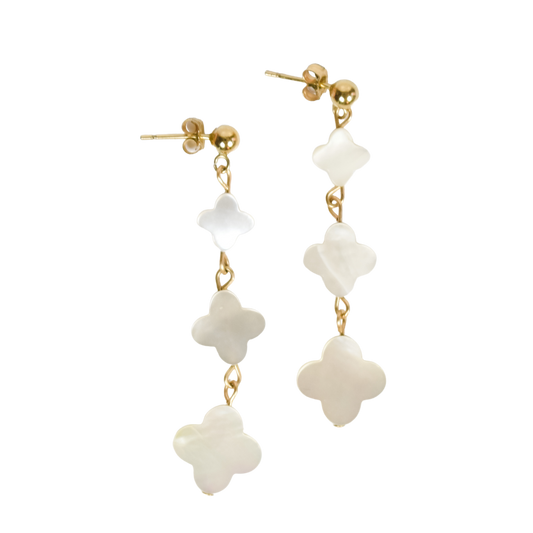 Floral Mother of Pearl Earrings