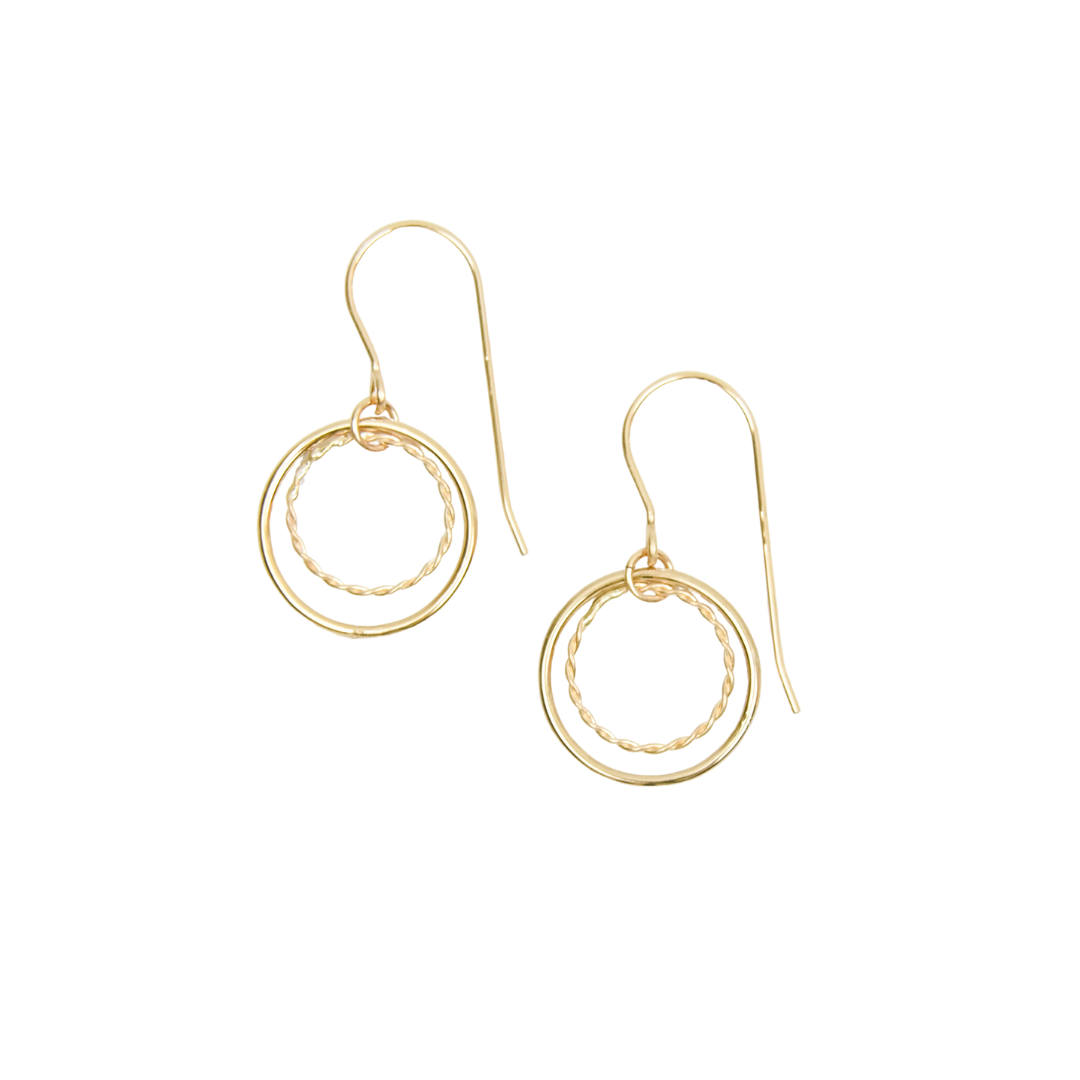 Double Circle Earrings