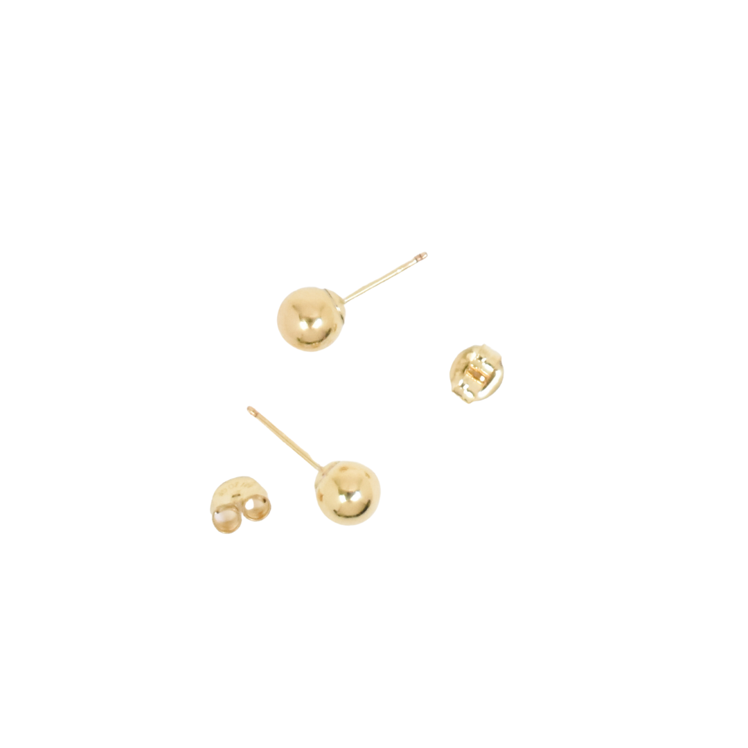 Golden Stud Earrings