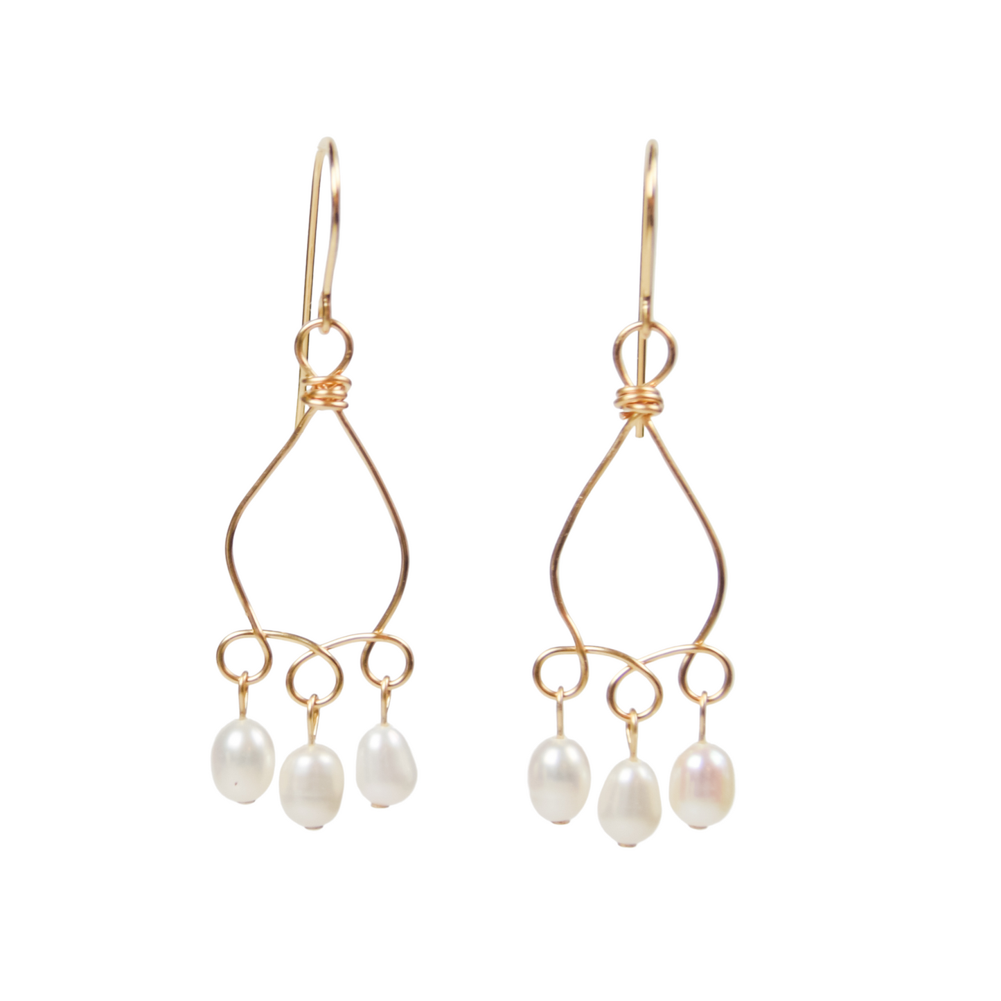 Looping Pearl Drop Earrings