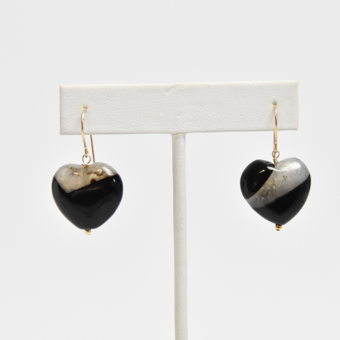 Tuxedo Love Earrings