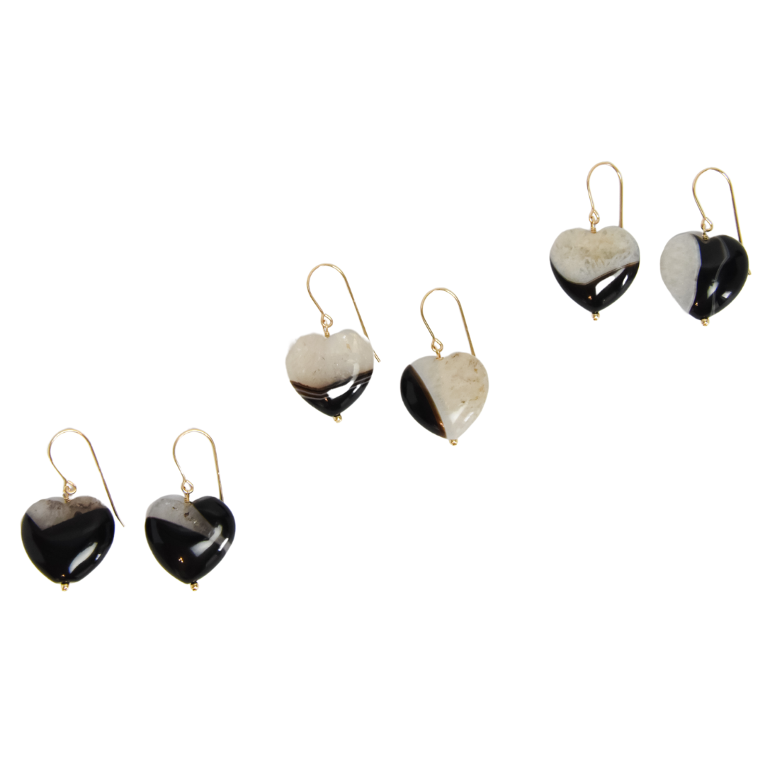 Tuxedo Love Earrings