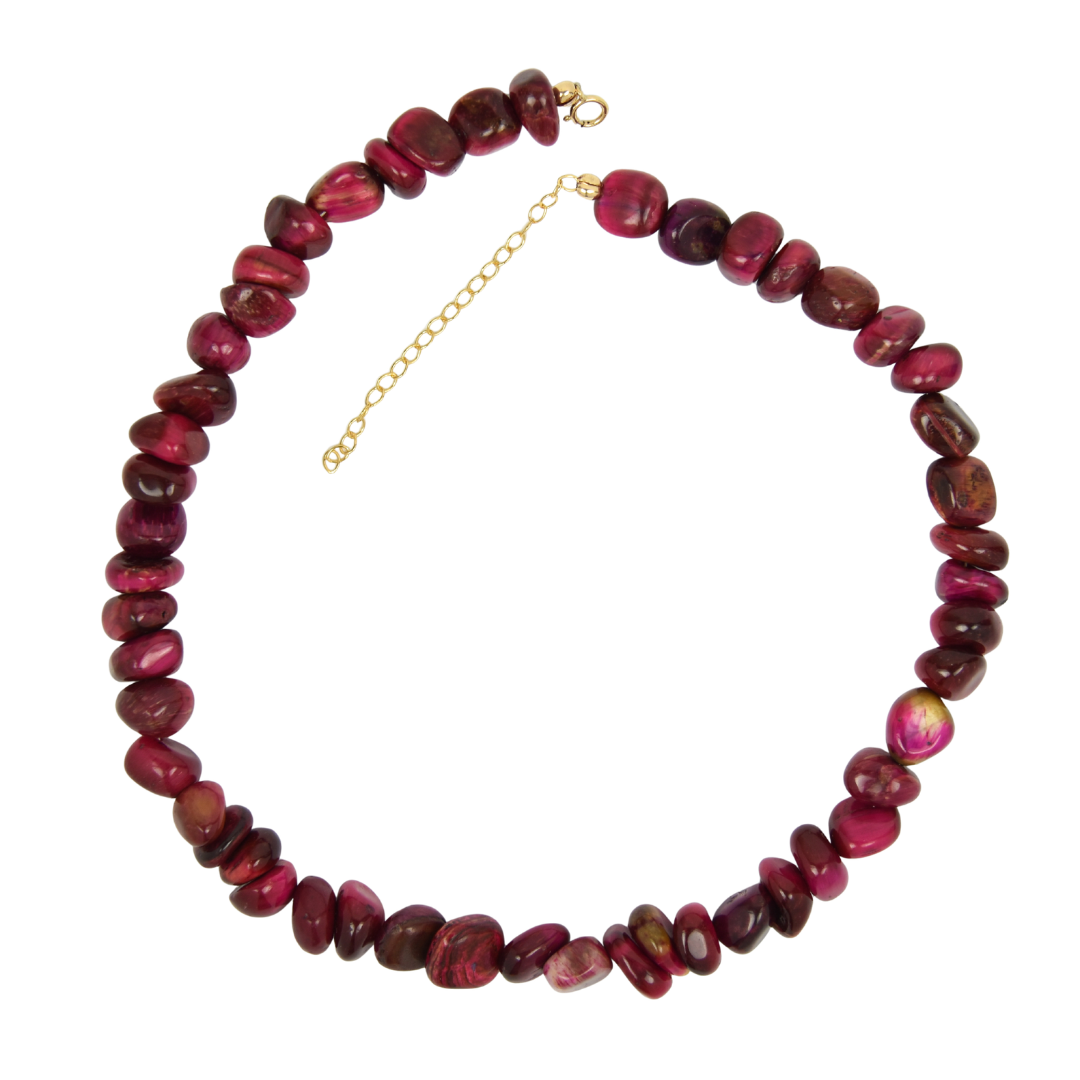 Pink Tigers Eye Necklace