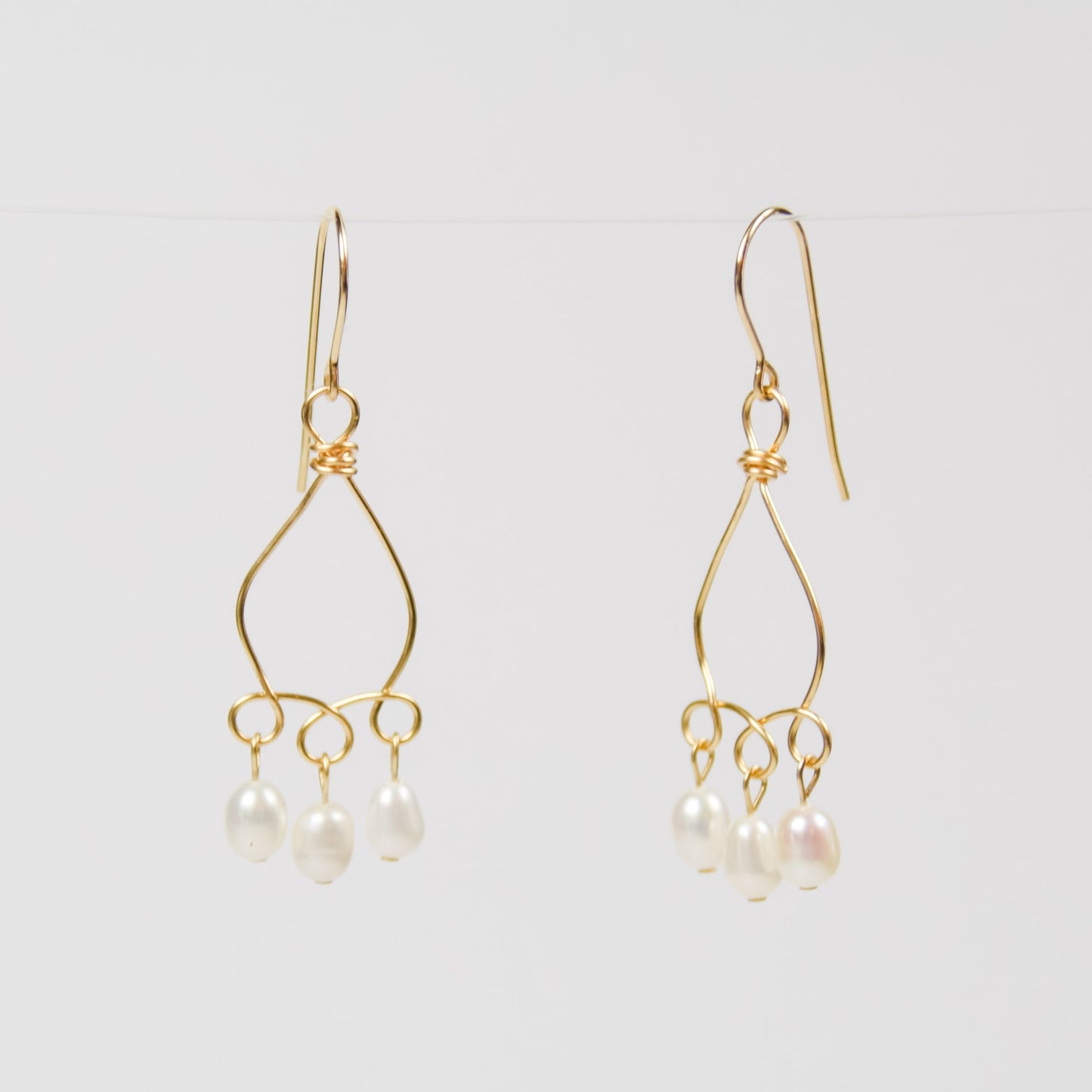 Looping Pearl Drop Earrings