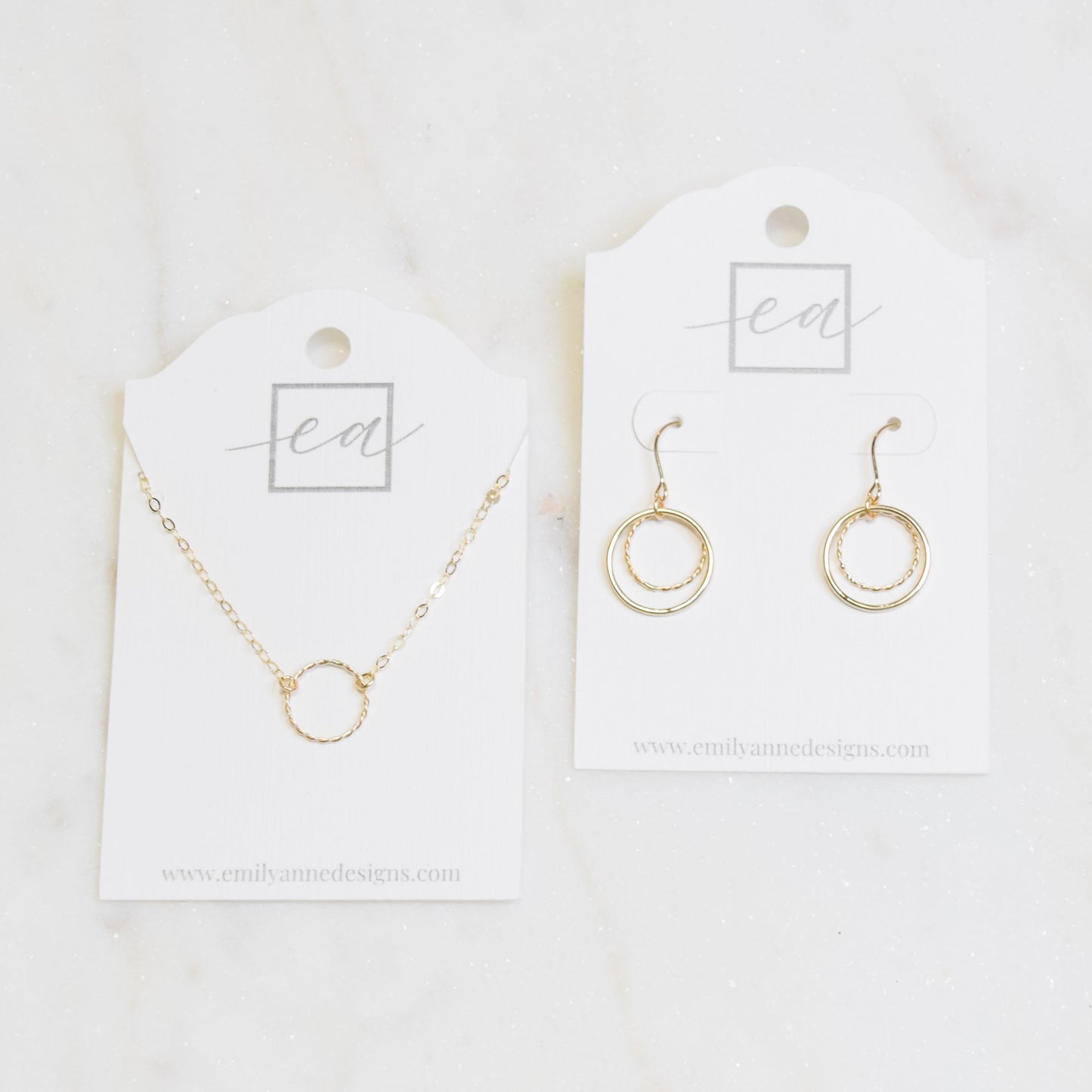 Double Circle Earrings