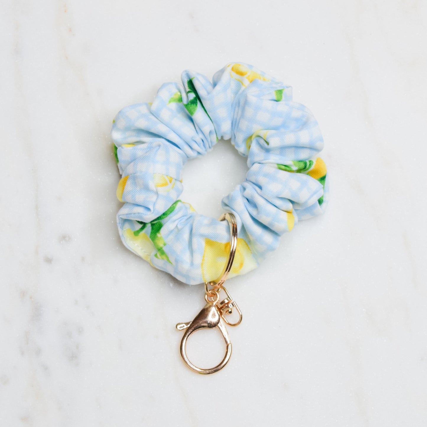 Lemonade Scrunchie Key Chain