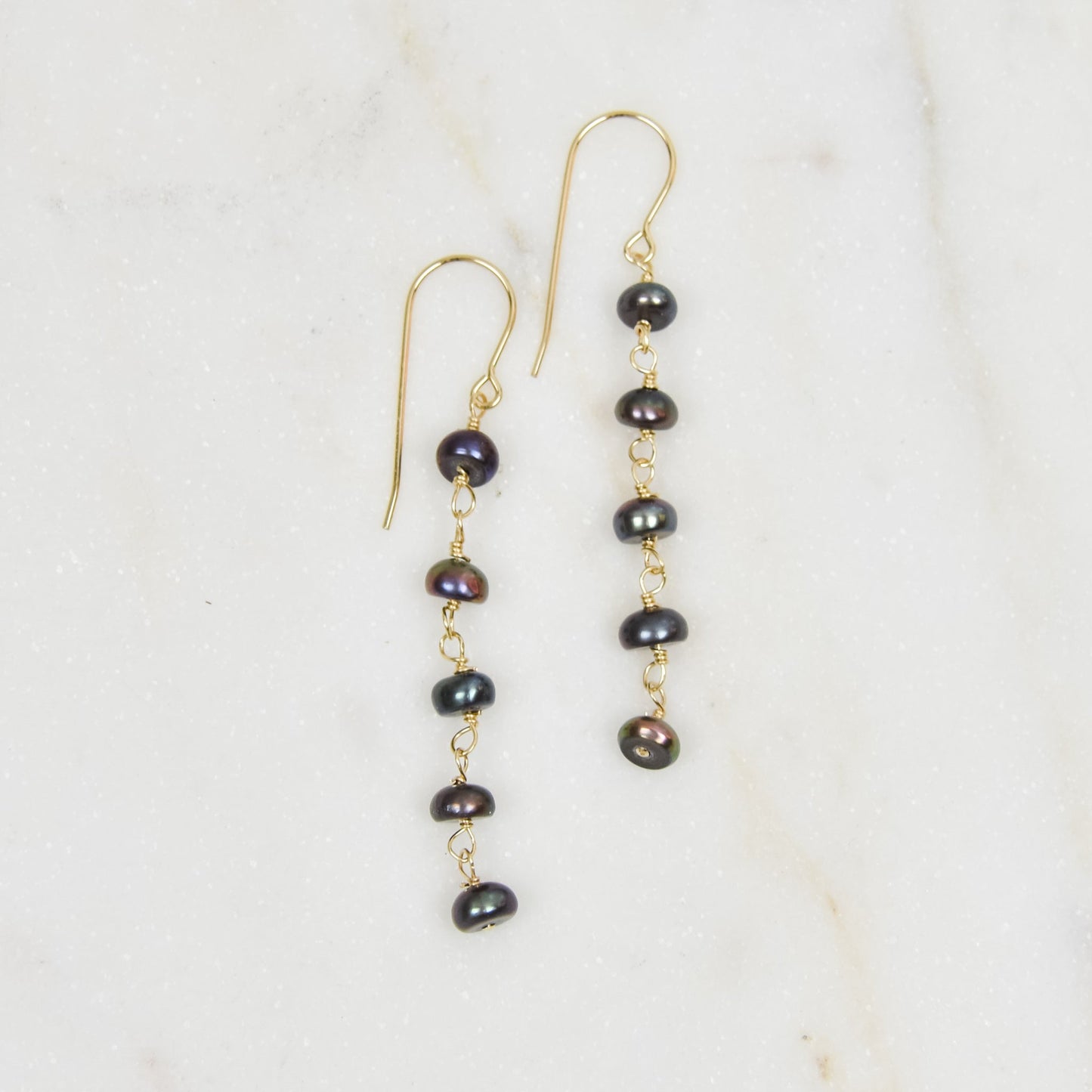 Peacock Pearl Earrings