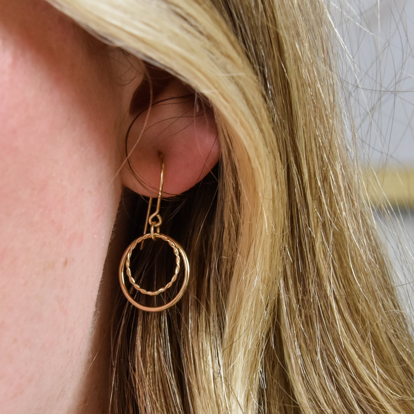 Double Circle Earrings