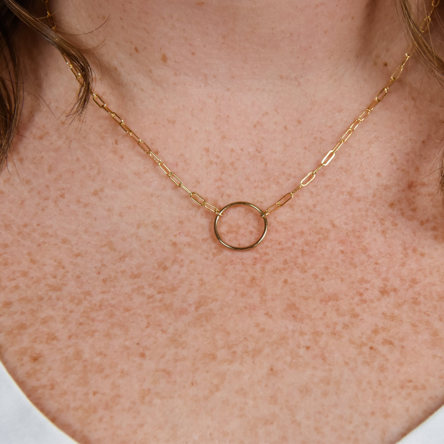 Paperclip Circle Necklace