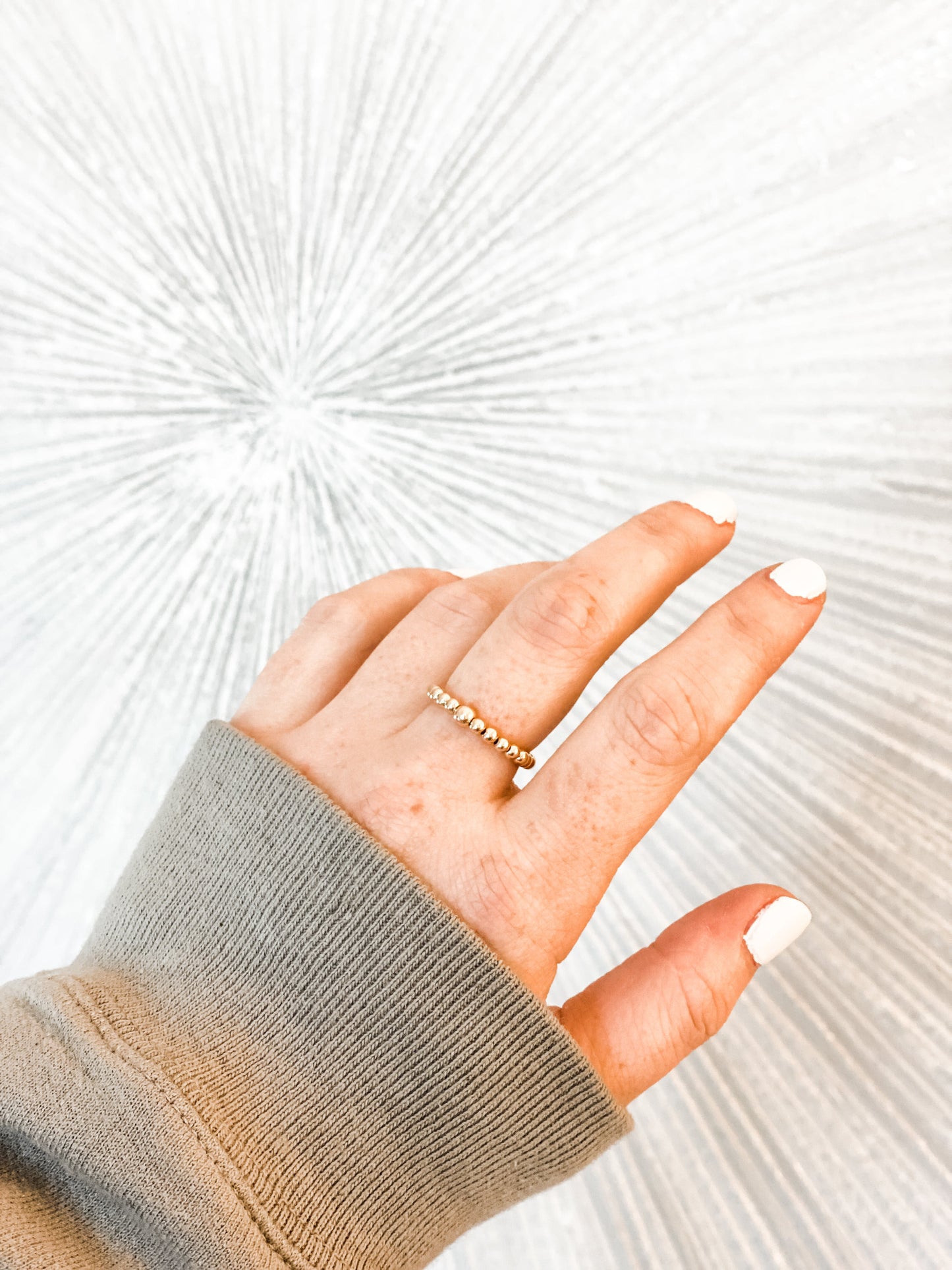 Golden Bead Ring