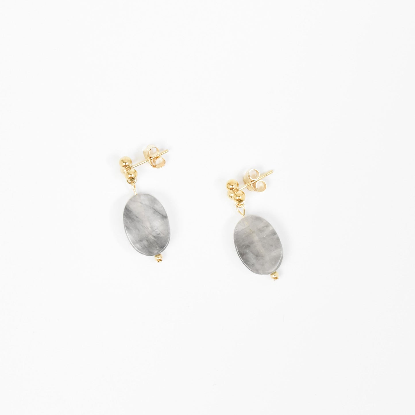 Cloudy Quartz Earrings