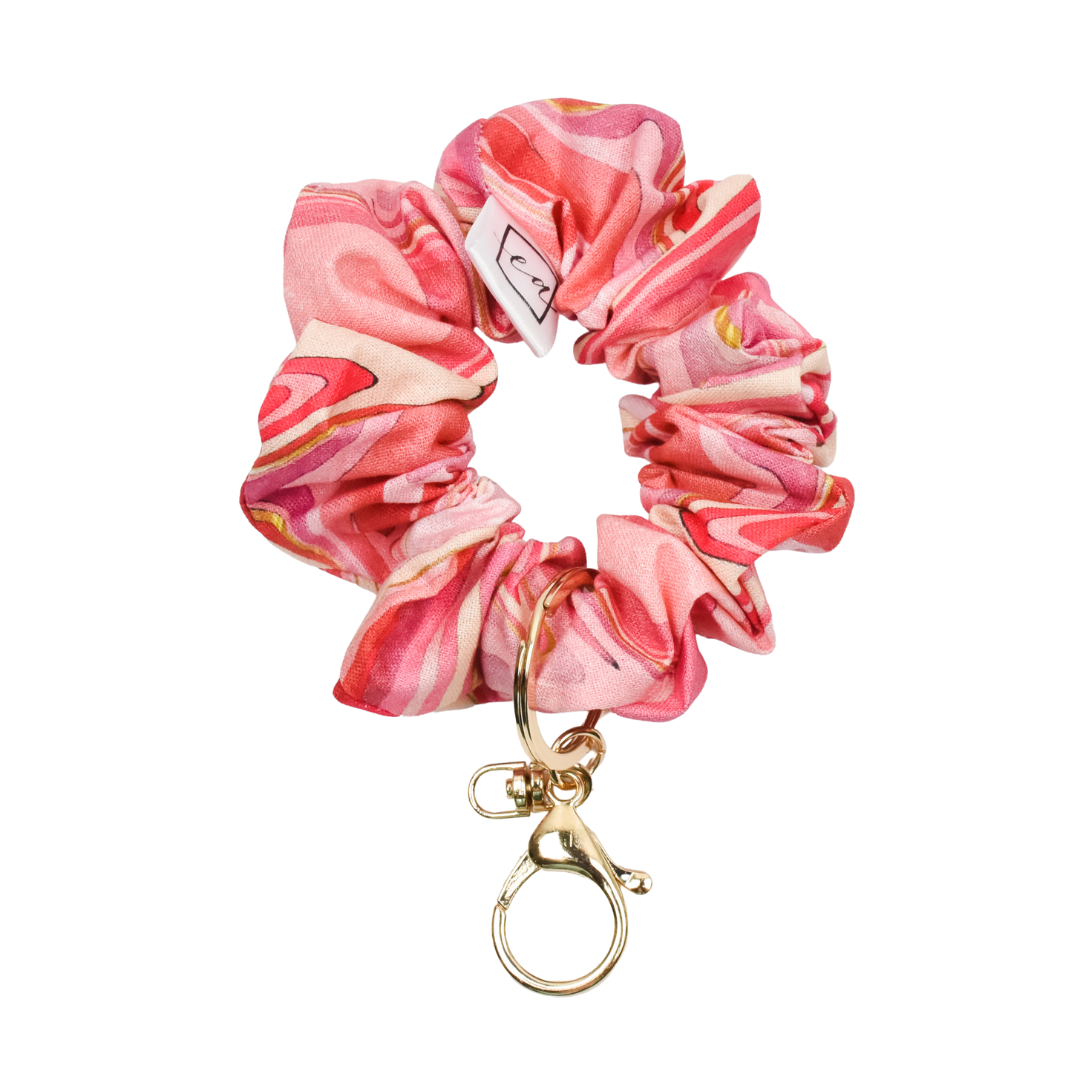 Wavy Baby Scrunchie Key Chain