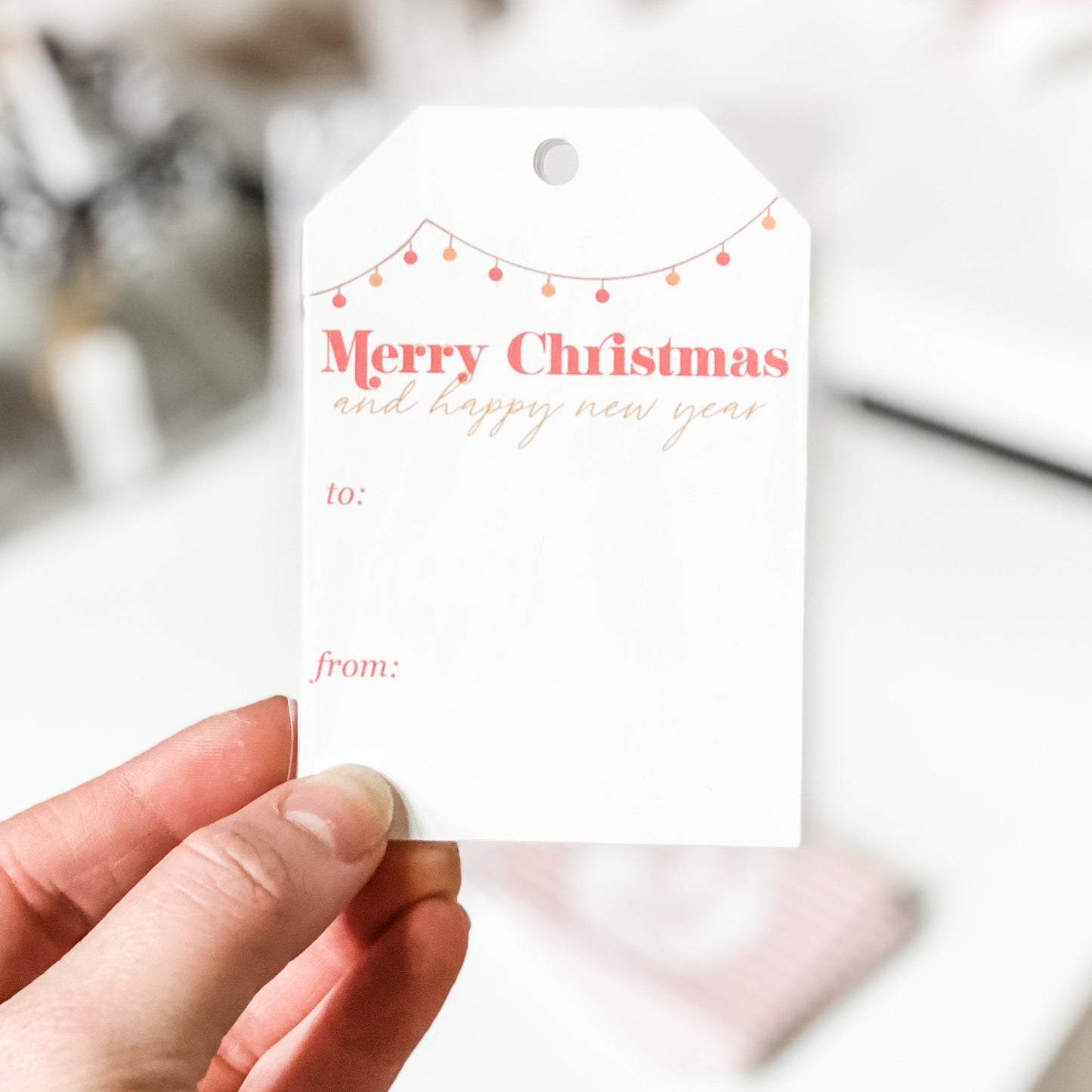 Festive Garland Gift Tag