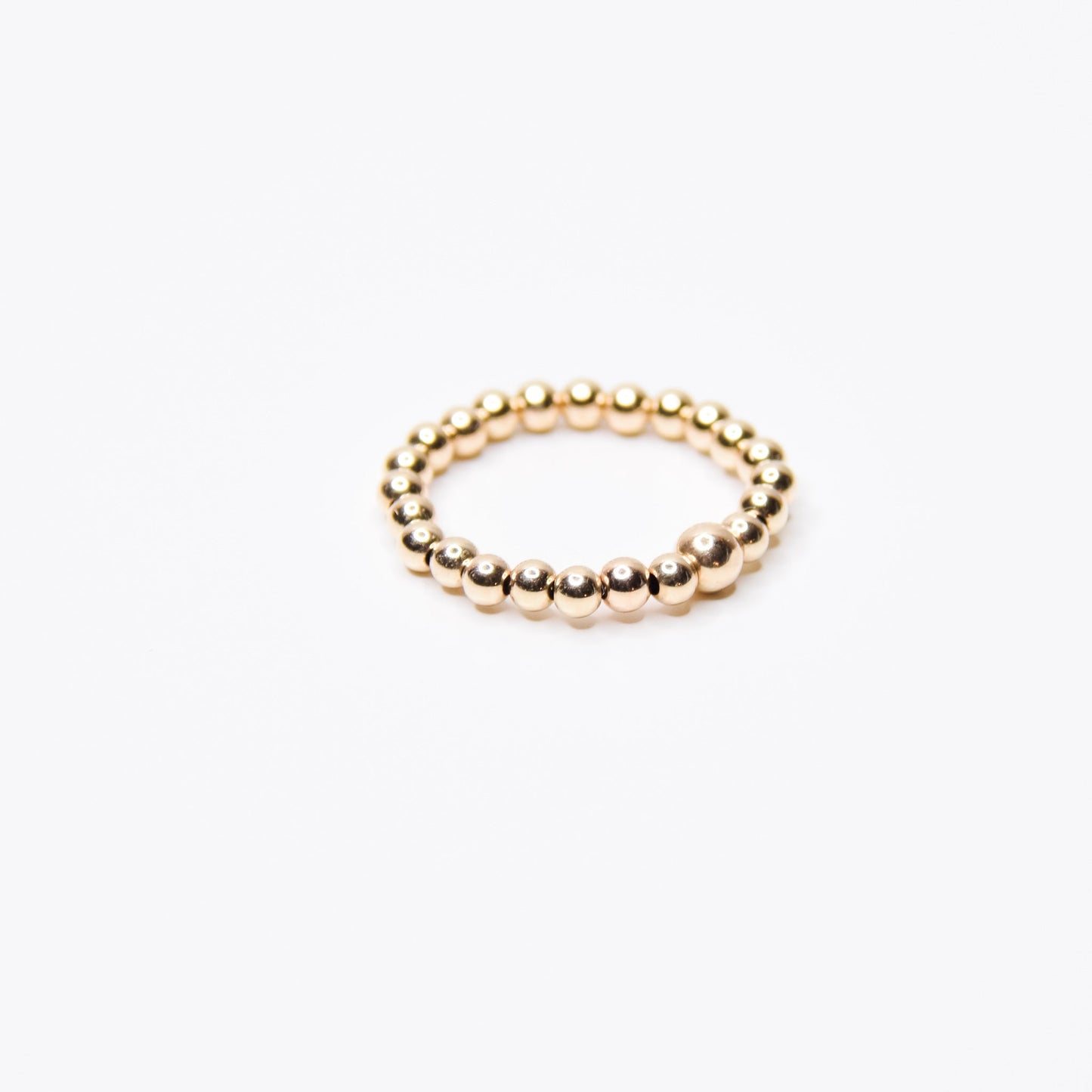 Golden Bead Ring