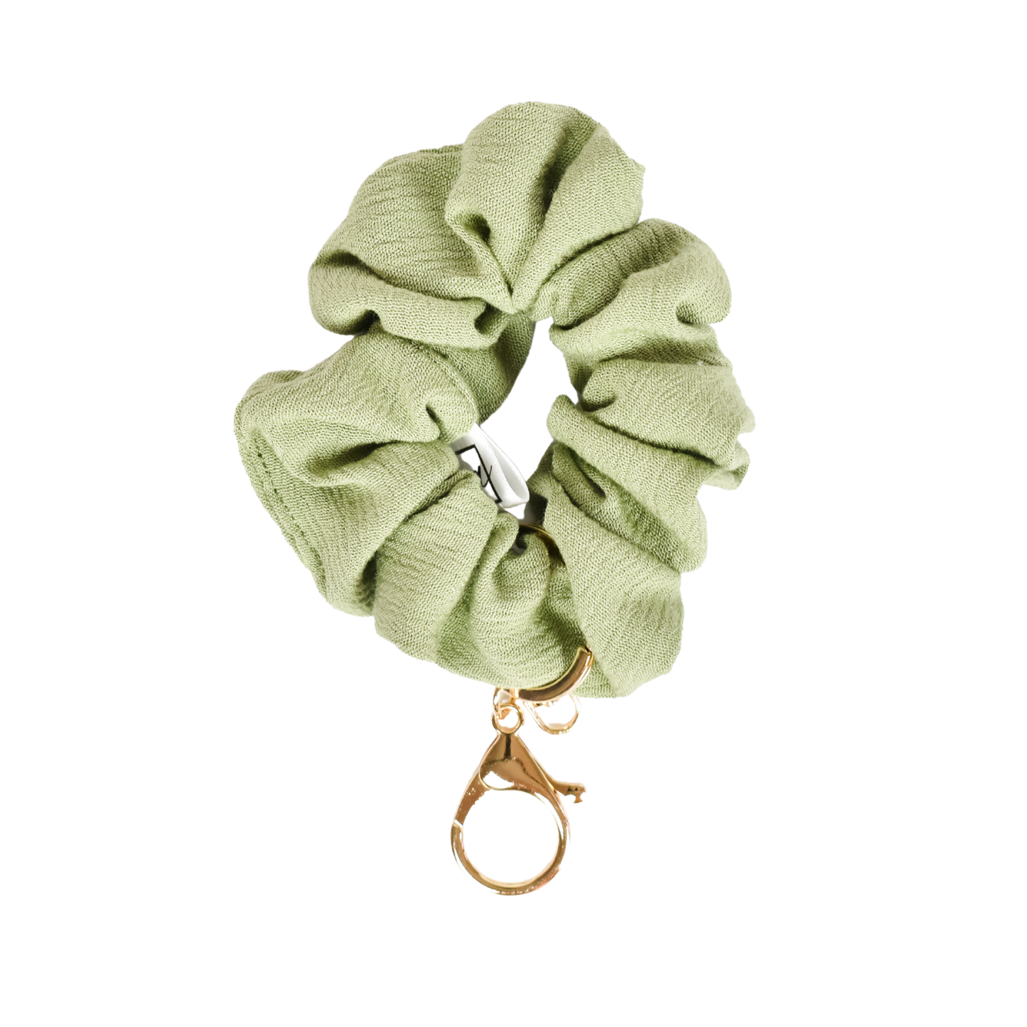 Light Olive Scrunchie Key Chain